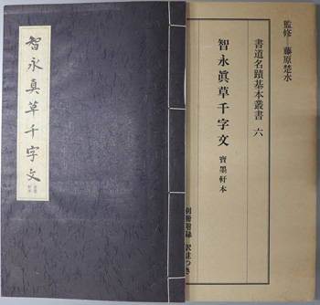 智永真草千字文 宝墨軒本（書道名蹟基本叢書6）( 藤原 楚水