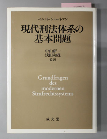 現代刑法体系の基本問題