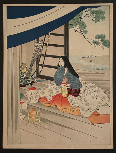 逸題 (木版口絵)