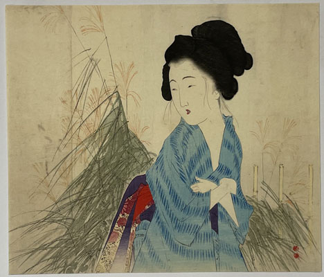 逸題 (木版口絵)