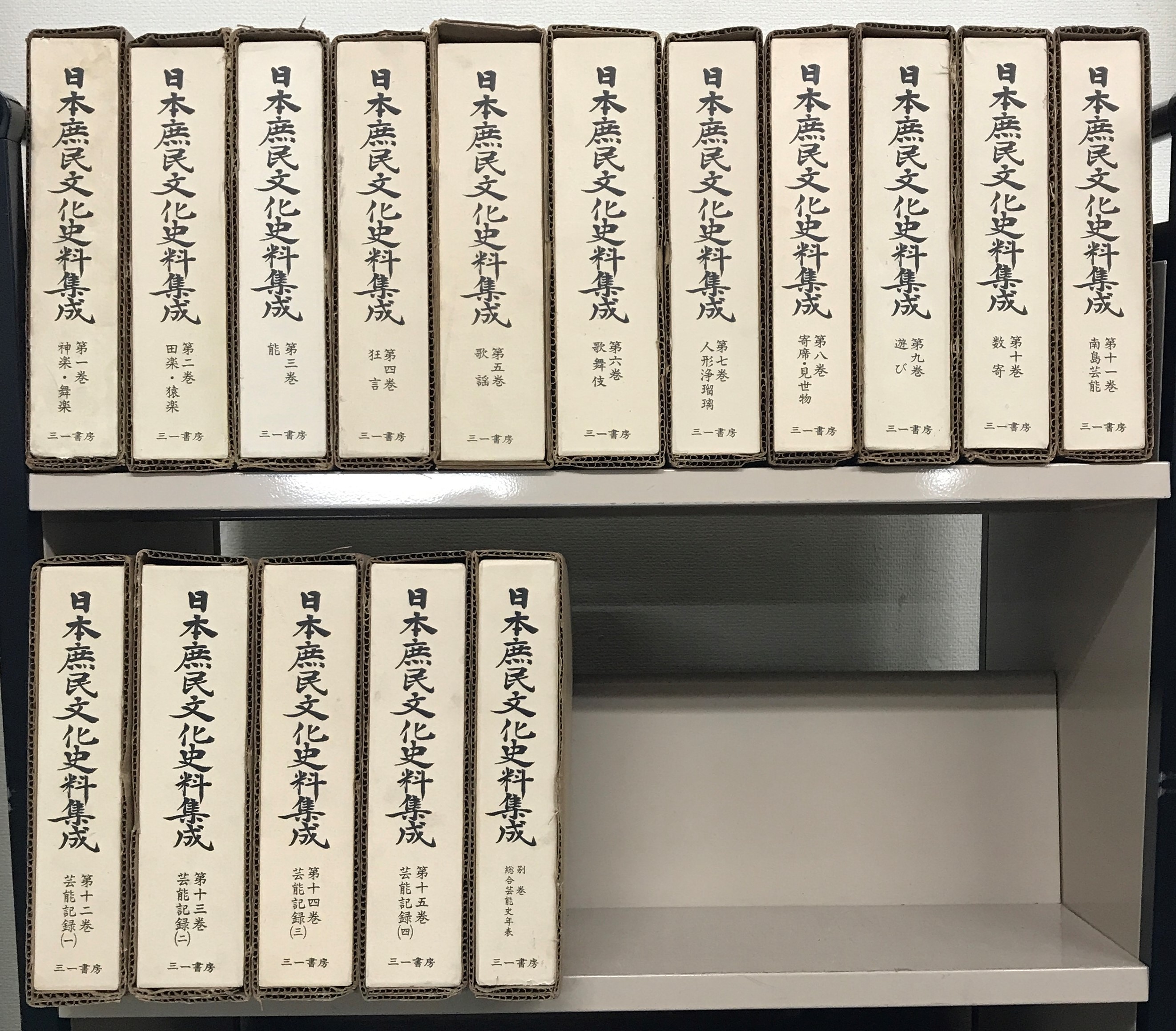 日本庶民文化史料集成（三一書房）全１６巻 –