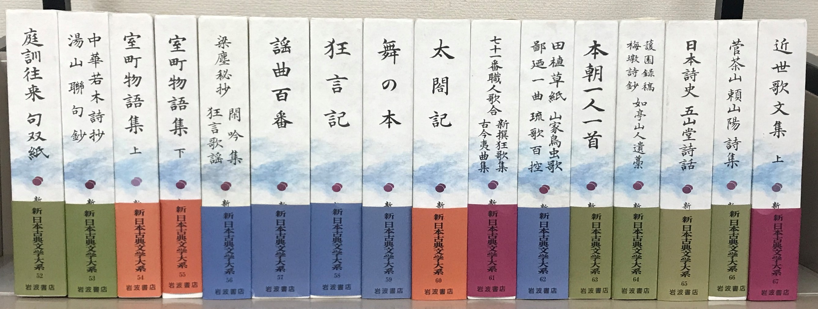 新日本古典文学体系　岩波書店-