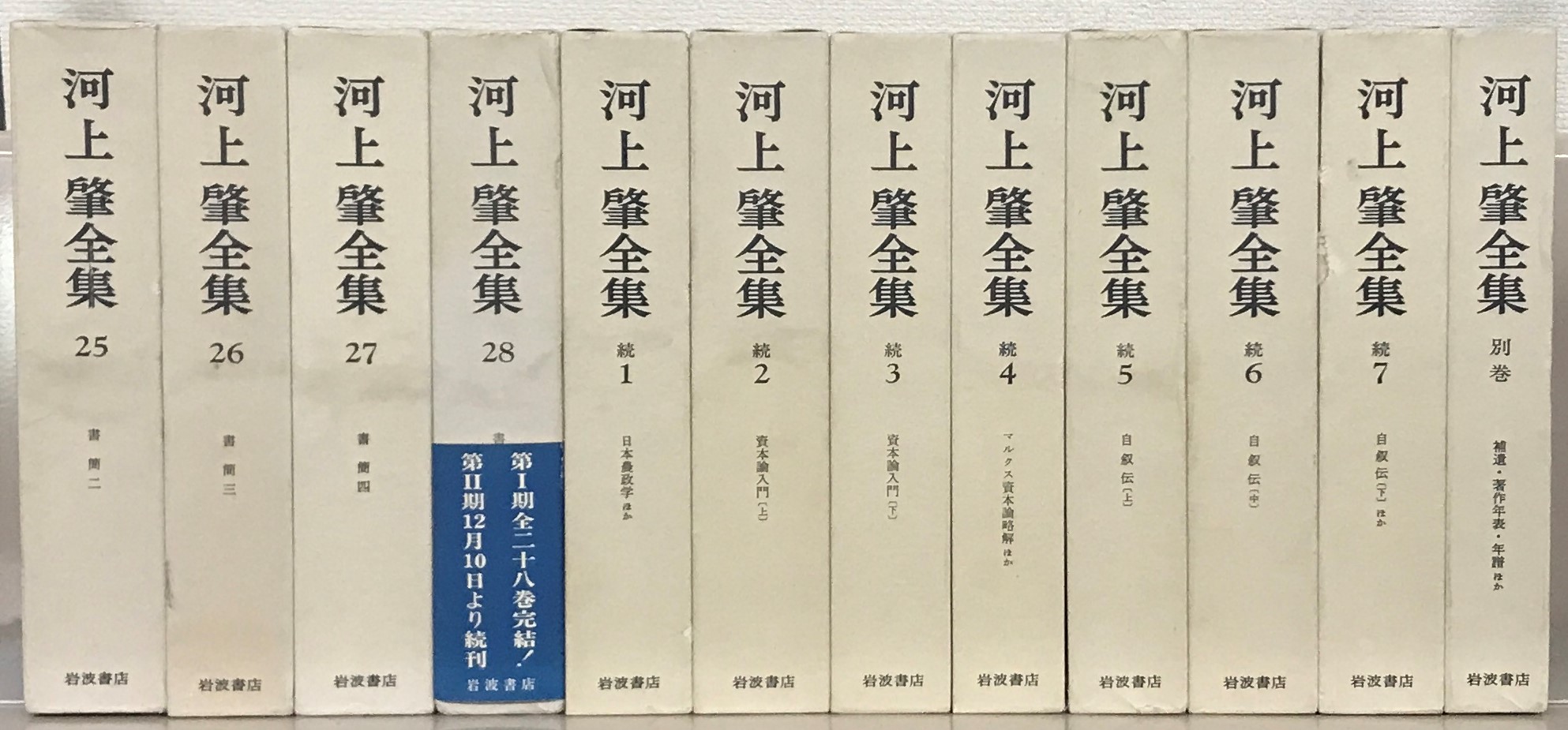 河上肇全集（岩波書店）全36巻 –